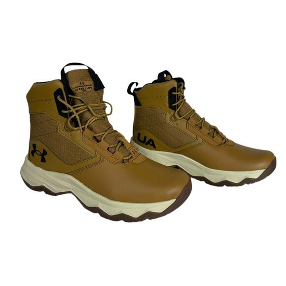 New UA Stellar Men\'s Tactical Boots Dessert Tan 6\